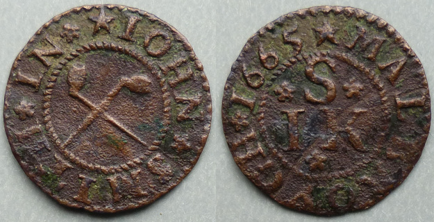 Marlborough, John Smith 1665 farthing